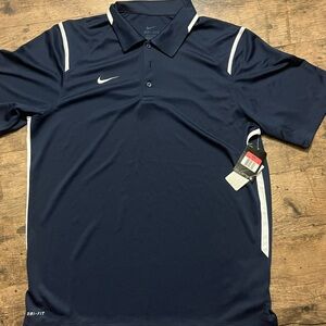 NWT Nike Dri-FIT Dark Blue Polo